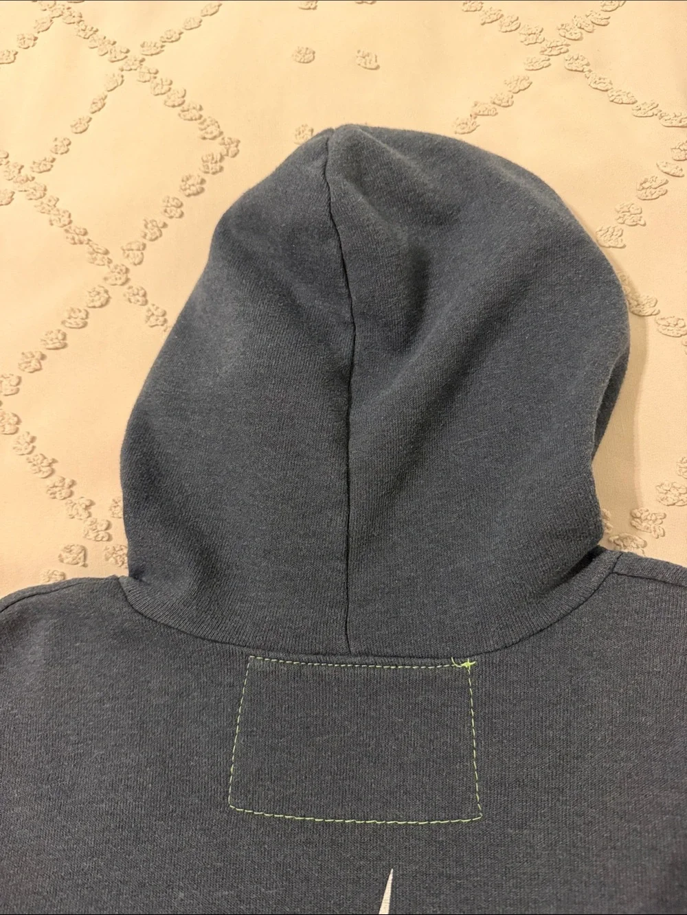 Kids Navy Zip Hoodie with Lightning Bolt - Aviator Nation